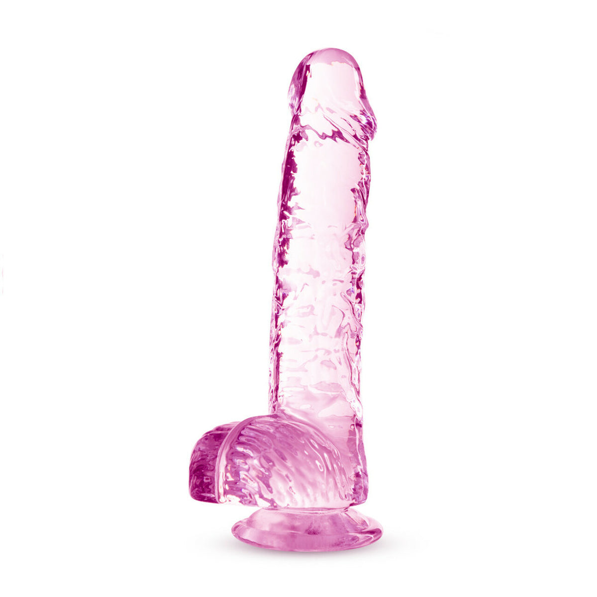 Naturally Yours Crystalline Dildo 6 In. Rose