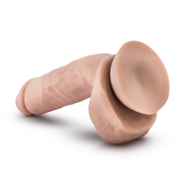 Dr. Skin Glide 8.5" Self-lubricating Dildo With Balls