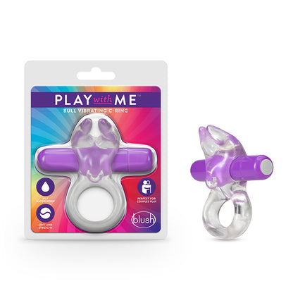 Play With Me - Bull Vibrating C-ring - Purple