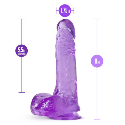 B Yours Plus Ram 'n' Jam Dildo Purple