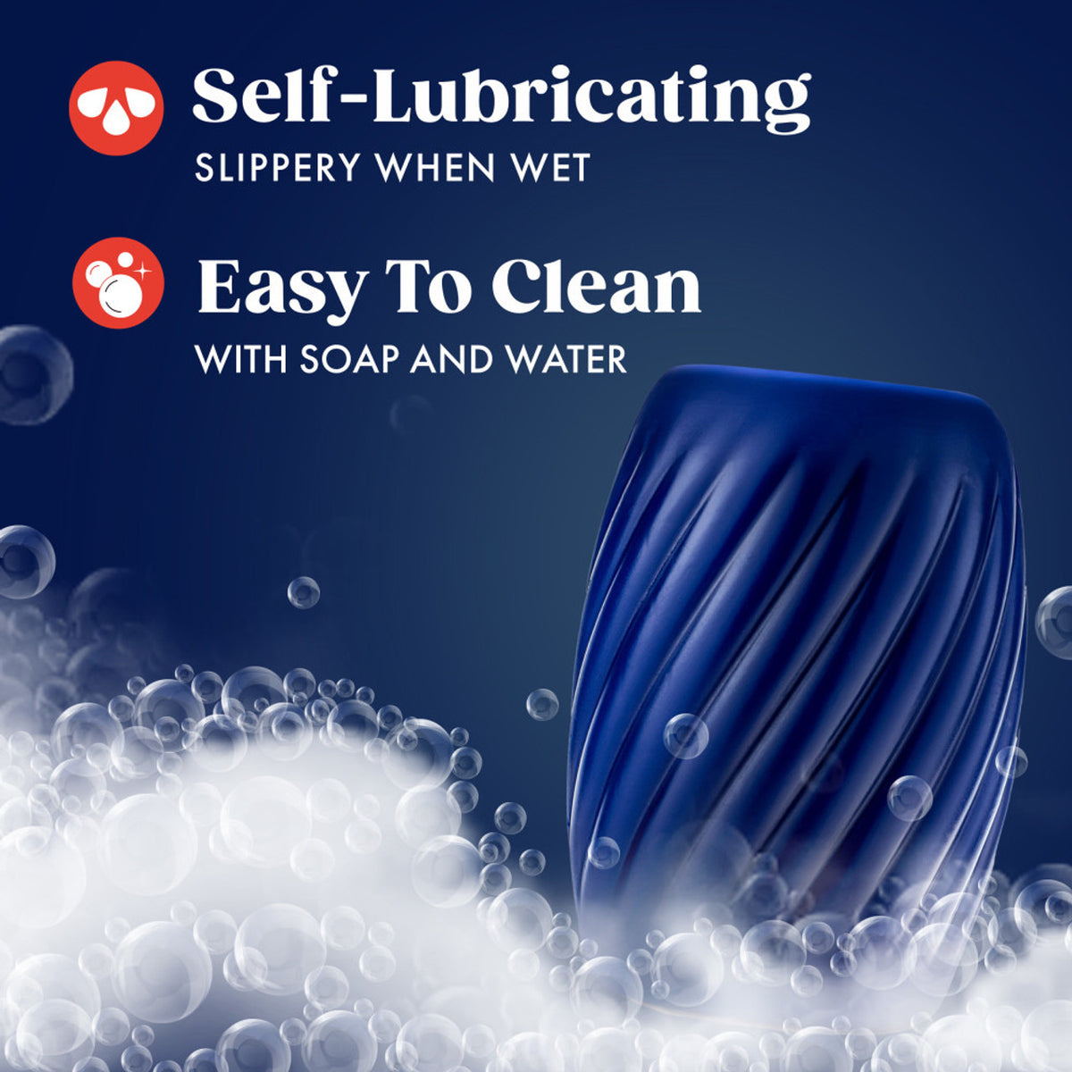Rize Turbine Self-lubricating Stroker Blue