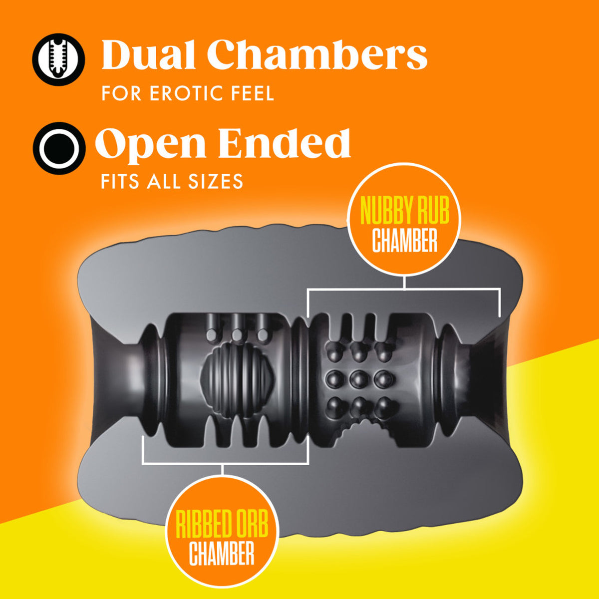 Rize Grasp Self-lubricating Stroker Black