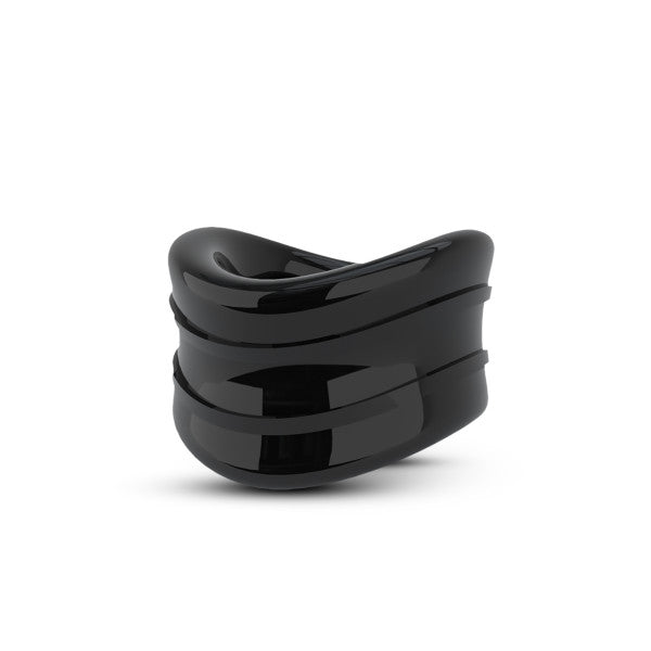Stay Hard Beef Ball Snug Stretcher 1" Black