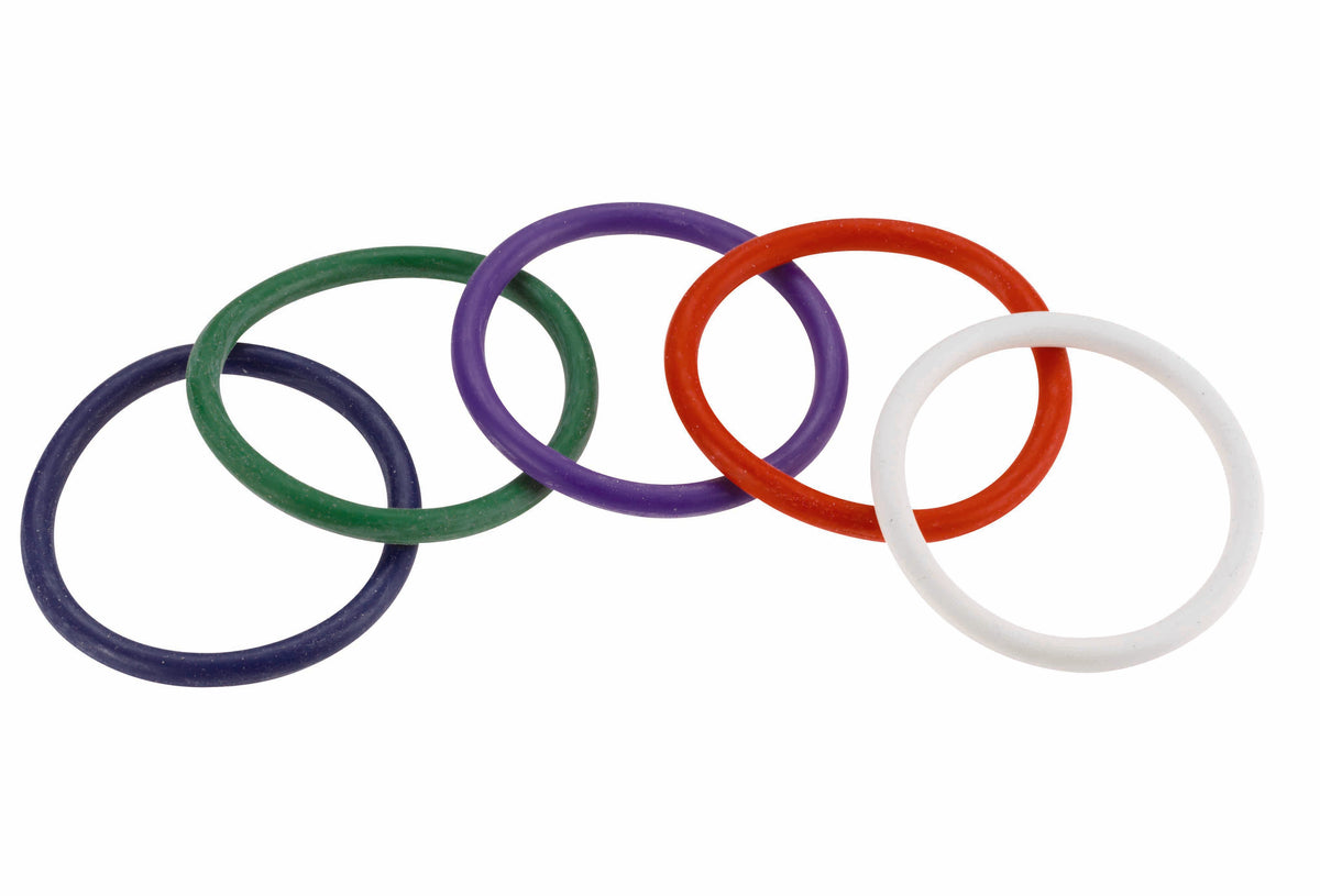 Rainbow Rubber C Ring 5 Pack - 2 inch
