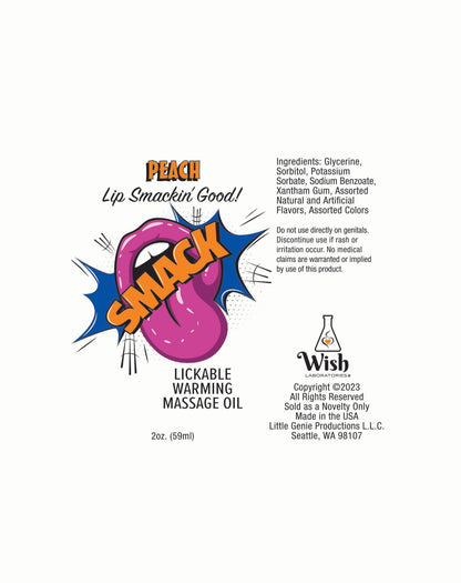 Smack Massage Oil Passion Fruit 2oz