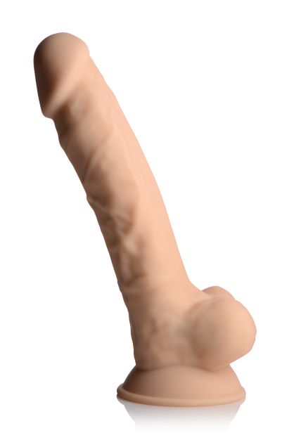 Fleshstixxx Vibrating Rechargeable Dong 8 In. Light