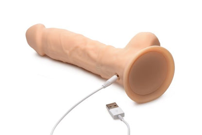 Fleshstixxx Vibrating Rechargeable Dong 8 In. Light