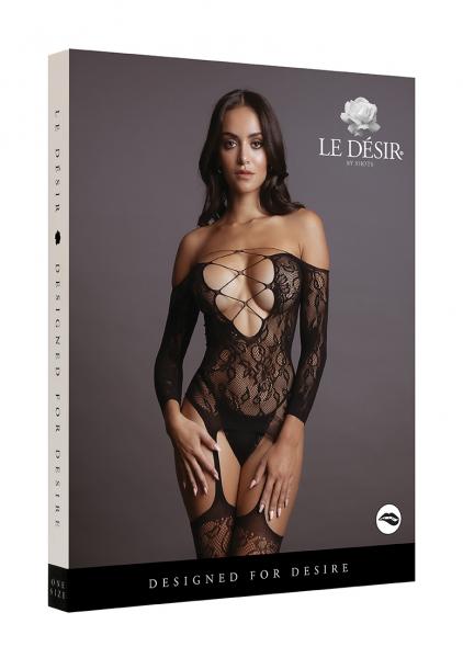 Criss Cross Neck Bodystocking