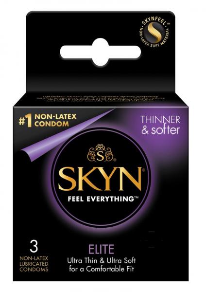 Lifestyles Skyn Elite 3 Pack Non-Latex Lubricated Condoms