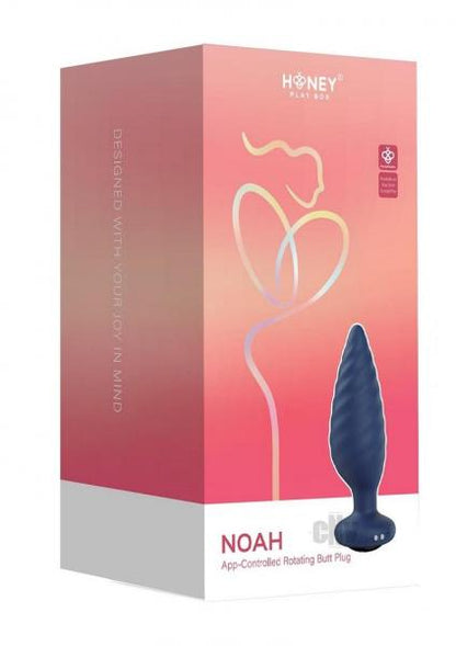 Noah App-controlled Rotating Butt Plug - Navy Blue