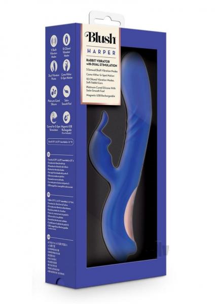 Blush Harper Rabbit Vibrator - Midnight