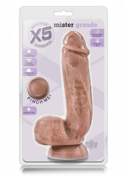 X5 Mister Grande Latin Brown Dildo