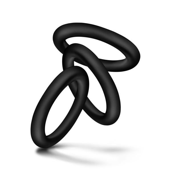 Performance VS2 Silicone Cock Ring 3 Piece Set