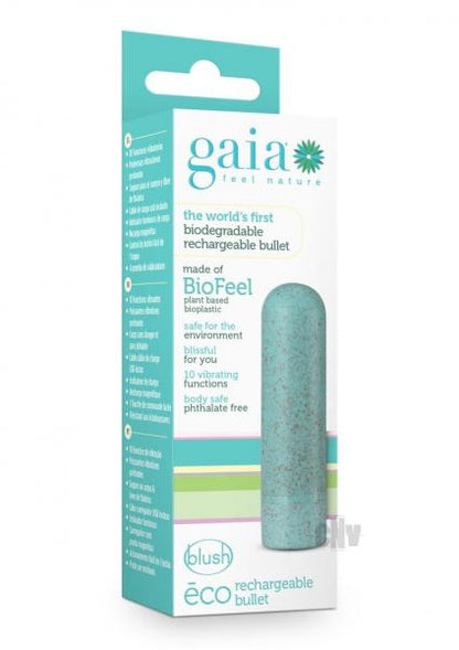 Gaia Eco Rechargeable Bullet - Aqua