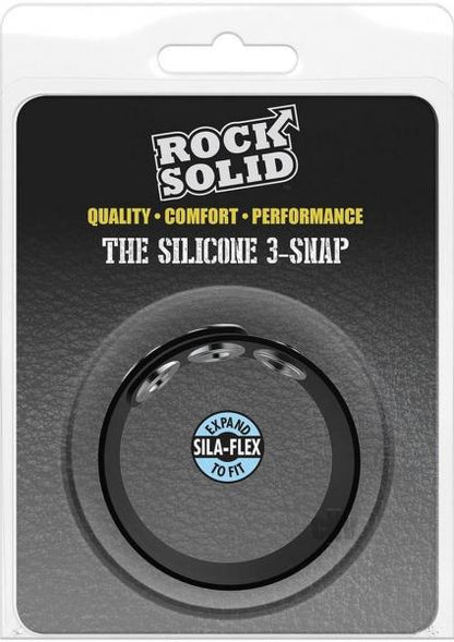 Rock Solid Silaflex 3-snap (adjustable) Black