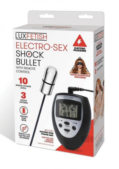 Lux Fetish Electro-sex Shock Bullet With Remote Control