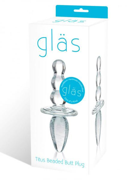Glas Titus Beaded Butt Plug