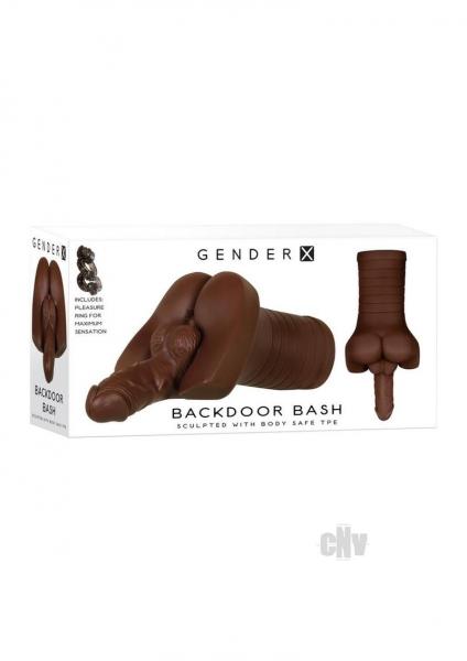 Gender X Backdoor Bash Dark With Vibrating Cockring 2.5 Lbs
