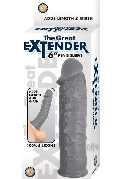 THE Great Extender 6 Penis Sleeve Grey