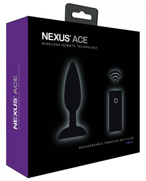 Nexus Ace Remote Control Vibe Plug Small Black