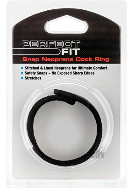 Neoprene Snap Cock Ring Black