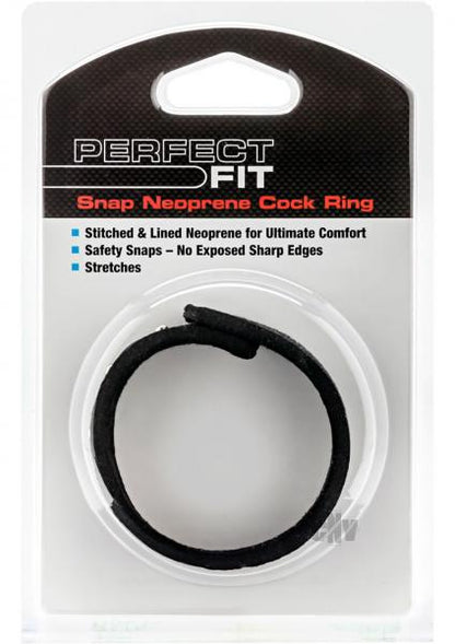 Neoprene Snap Cock Ring Black