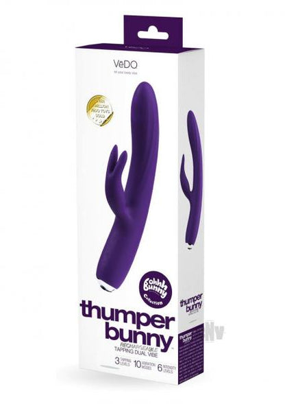 Vedo Thumper Bunny Rechargeable Dual Vibe Deep Purple