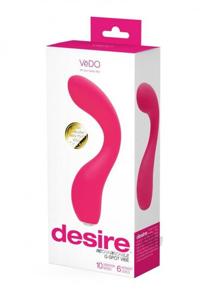 Vedo Desire Rechargeable G-spot Vibe Pink