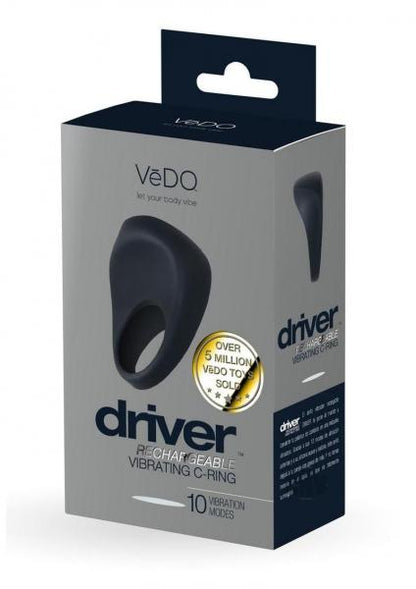 Vedo Driver Rechargeable Vibrating C-ring Black