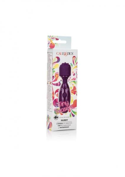 Tiny Teasers Nubby Purple Wand Massager