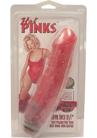 Hot Pinks Devil Dick 8.5 inches Vibrating Dildo