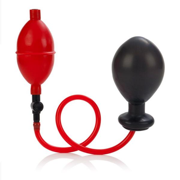 Expandable Butt Plug Latex Red Black
