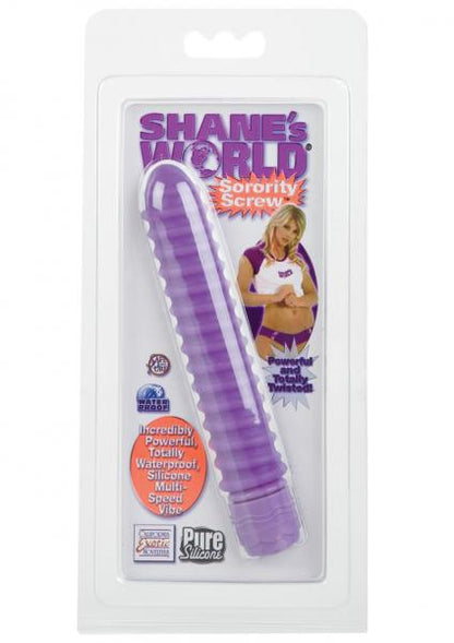 Shane's World Sorority Screw Silicone Vibe - Purple