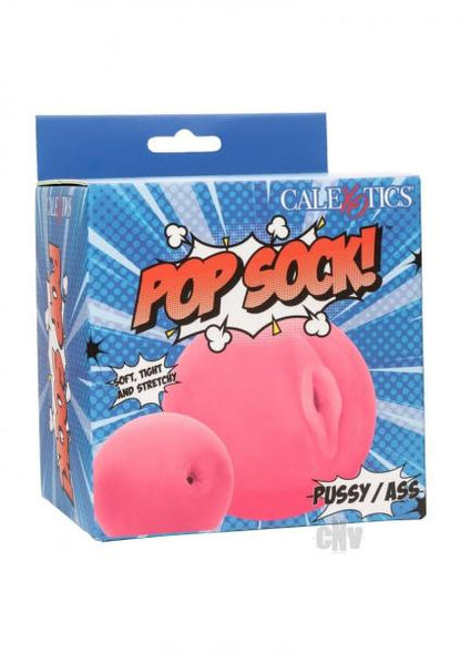 Pop Sock! Pussy & Ass Ball Masturbator - Pink