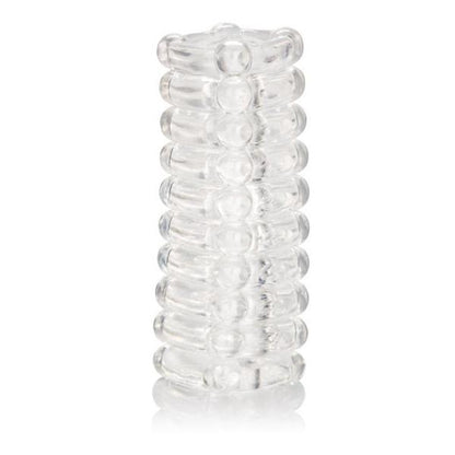 Ribbed Reversible Masturbation Stroker Clear
