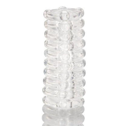 Ribbed Reversible Masturbation Stroker Clear