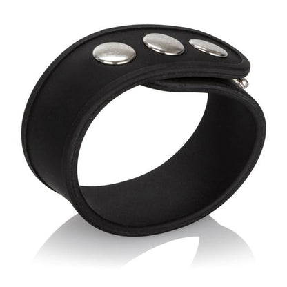 Silicone Tri Snap Erection Ring Black