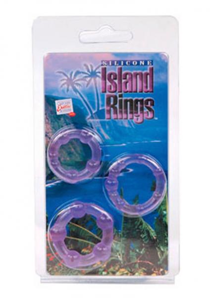 Silicone Island Rings-purple