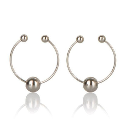 Nipple Play Non Piercing Nipple Rings Silver