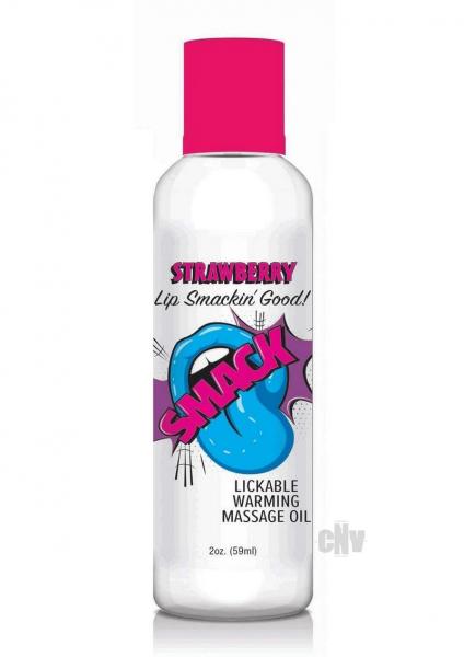 Smack Massage Oil Strawberry 2oz