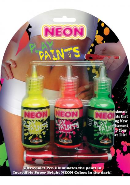 Neon Body Paints 3pk Card