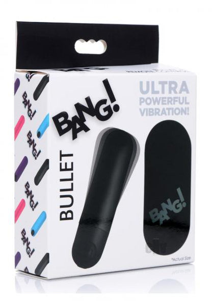 Vibrating Bullet with Remote Control - Black