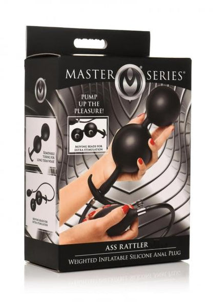 Ass Rattler Weighted Inflatable Silicone Anal Plug
