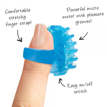 Screaming O FingO Tips - Blue