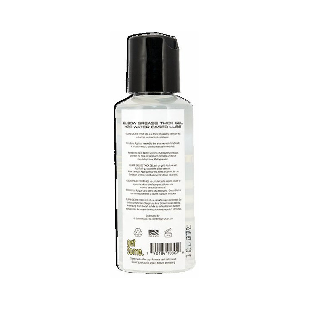 Elbow Grease H2O Thick Gel Lubricant 2.4oz