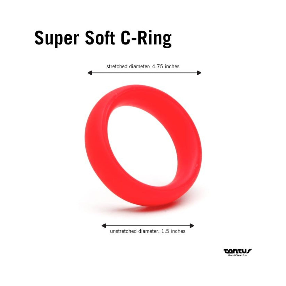 Tantus Super Soft C-Ring - Red