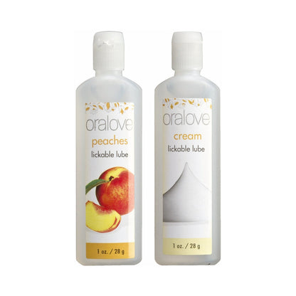 Oralove Delicious Duo Lickable Lubes Peaches and Cream