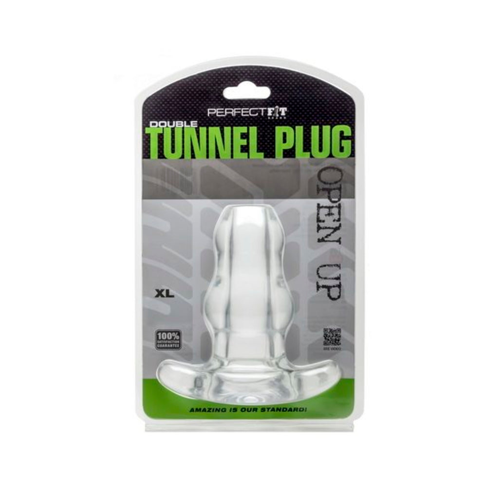Double Tunnel Plug X-Large Clear