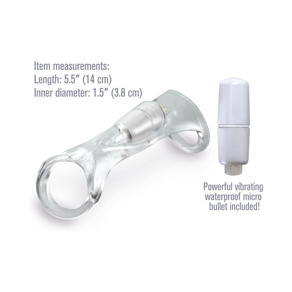 Fantasy X-Tensions Vibrating Cock Sling Clear