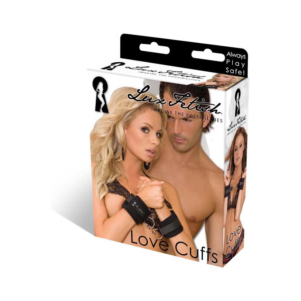 Lux Fetish Quality Love Cuffs Black